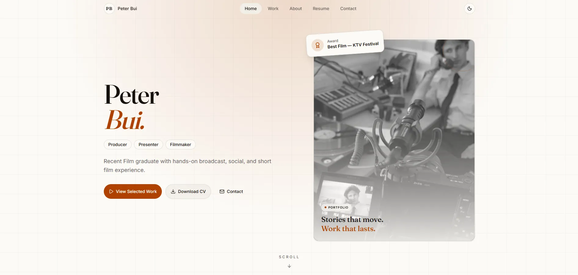 Peter — student portfolio